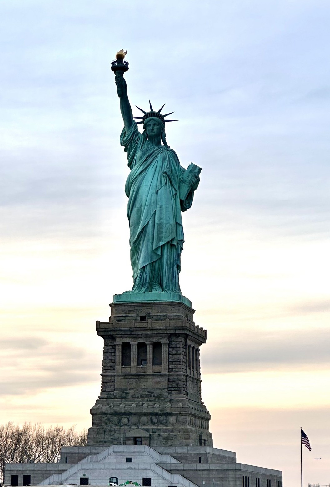 Statue of Liberty on Liberty Island in New York Harbor